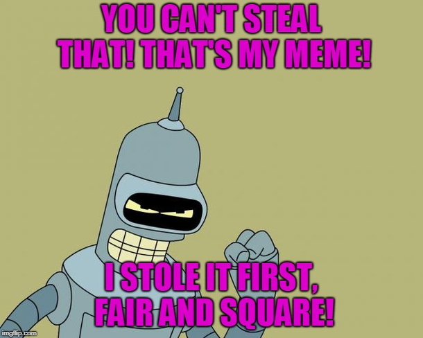 All of that sweet karma from mostly stolen FIRST fair and square posts gone Poof