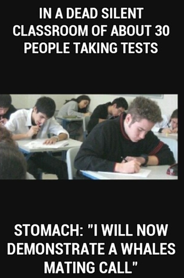 All the time during class