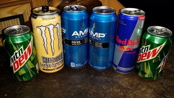 All these were in a friends lunchboxhe drank them all in one shift