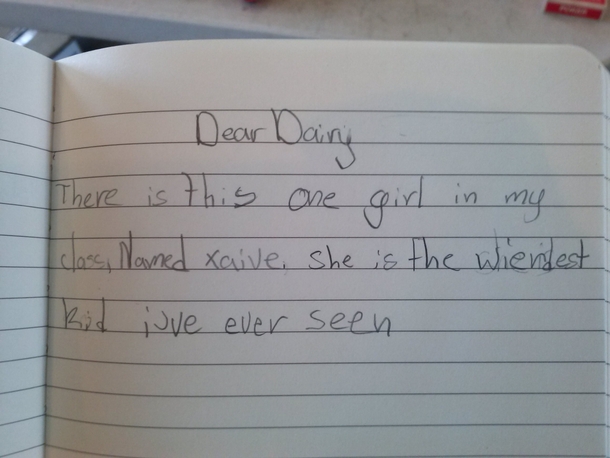 Almost empty diary found at rummage sale