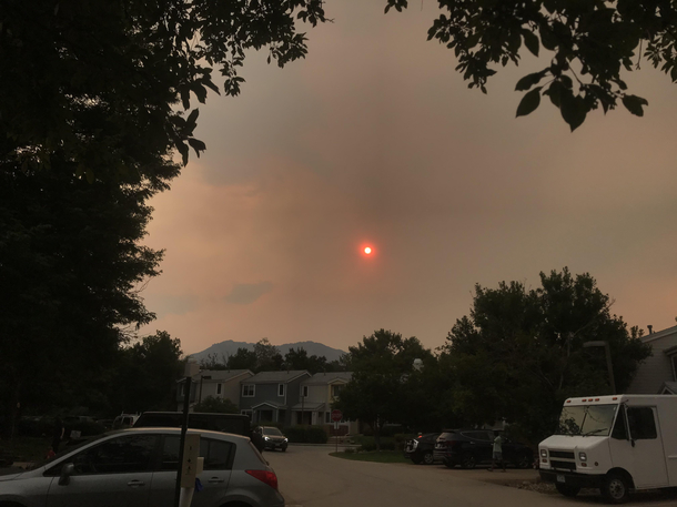 Alright who got spooky red sun bc of mountain fires on their  bingo card
