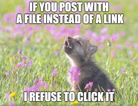 also needless to say i dont upvote
