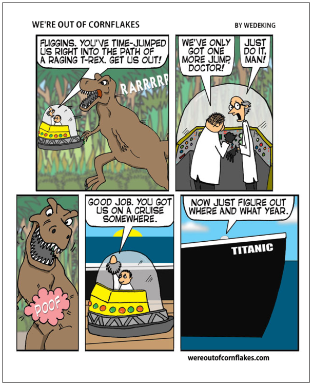 Always pick the right coordinates when traveling through time