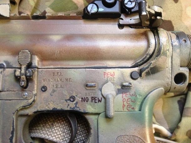 Always remember to keep your gun on no pew when not in use