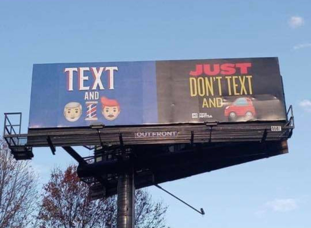 Always text and cut your hair