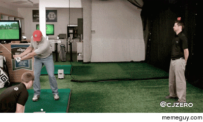 Amazing golf accuracy