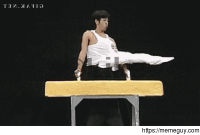 Amazingly flexible gymnast