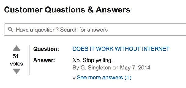 Amazon answers