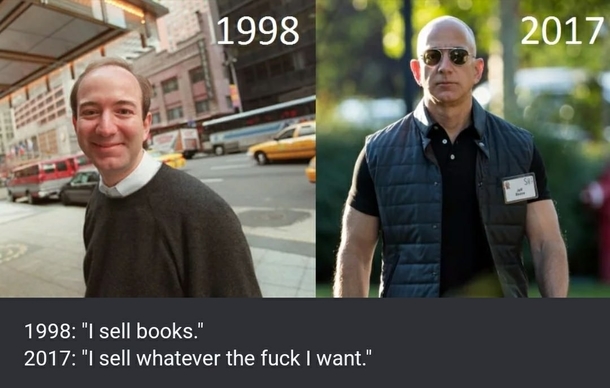 Amazon CEO Jeff Bezos has changed quite a bit