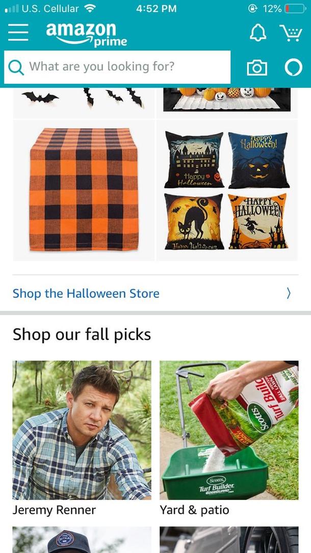 Amazon is trying to sell Jeremy Renner to my wife