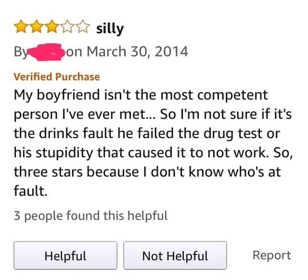 Amazon Review for Stinger Detox