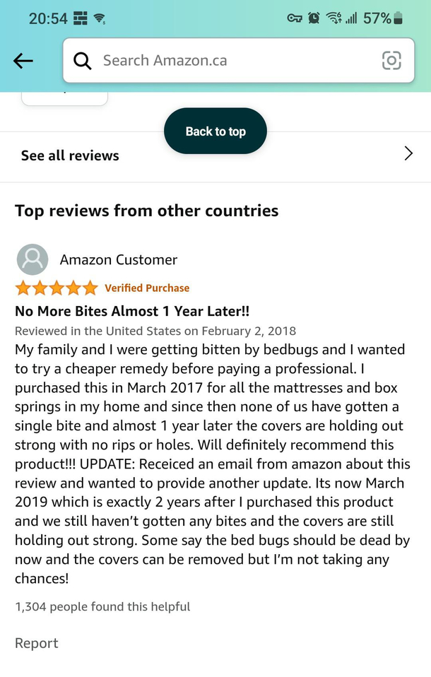 Amazon Review on a waterprood mattress protector does anyone want to break the news to them