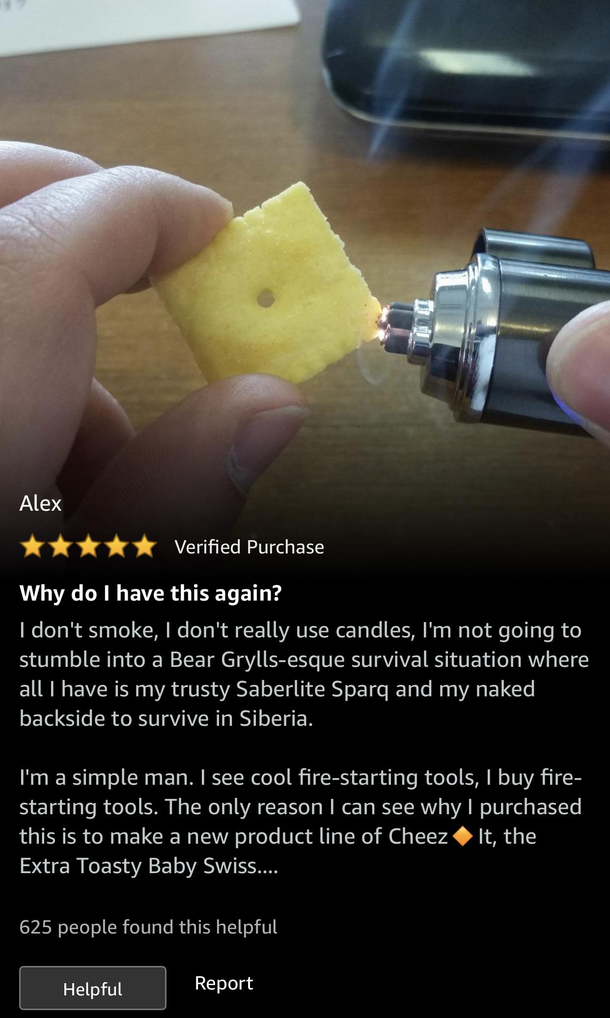 Amazon reviewer has strange priorities