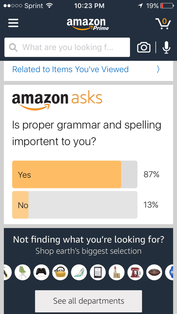 Amazon trolling hard tonight