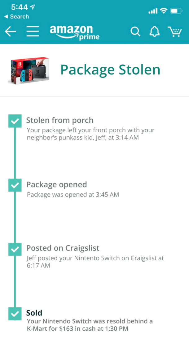 Amazon will now let customers track packages upon delivery theft