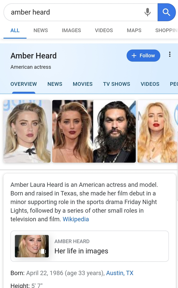 Amber heard is also Aquaman