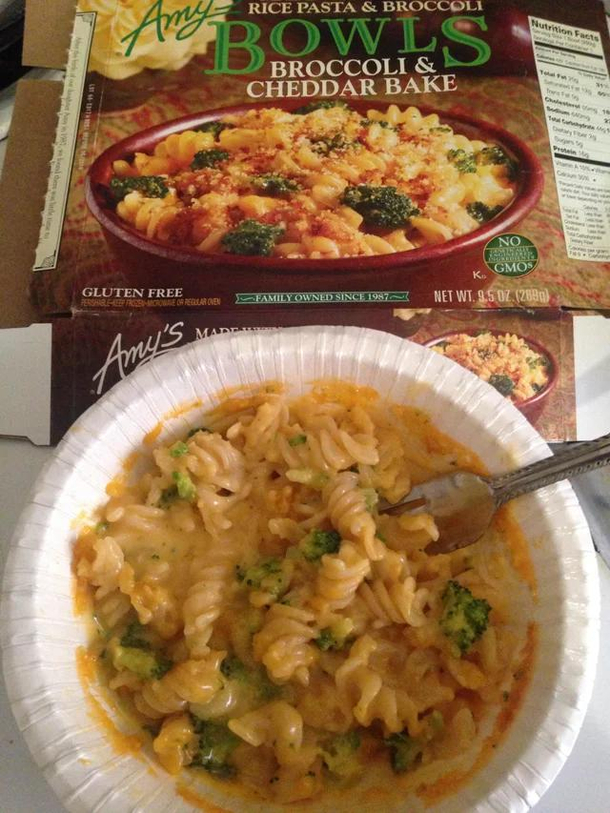 Amys frozen meals never disappoint This is seriously good
