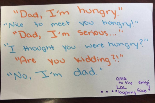 An actual exchange between my daughter and I Single dad for  years