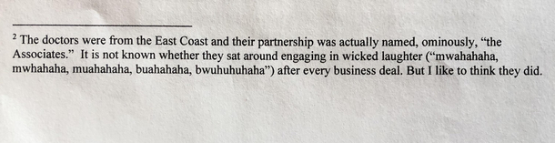 An actual footnote from the note packet my professor gave me in my masters level partnership tax class