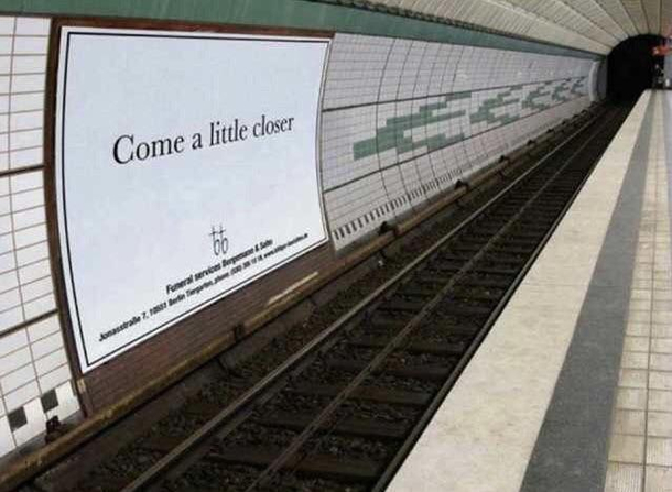 an advertisement for funeral services