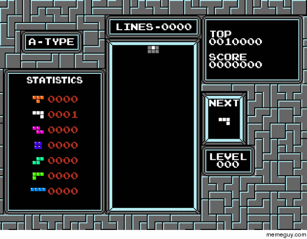 An algorithm that can draw -bit characters in Tetris