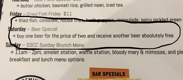 An amazing deal on beer