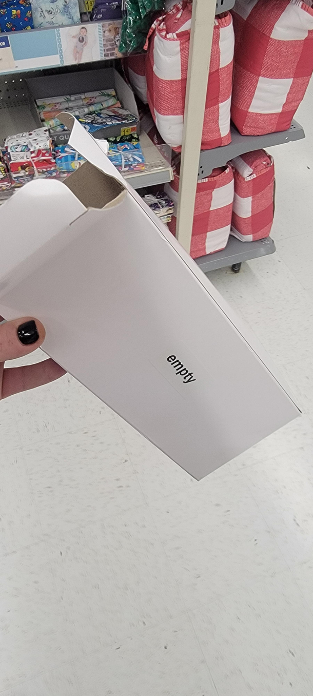 AN EMPTY BOX