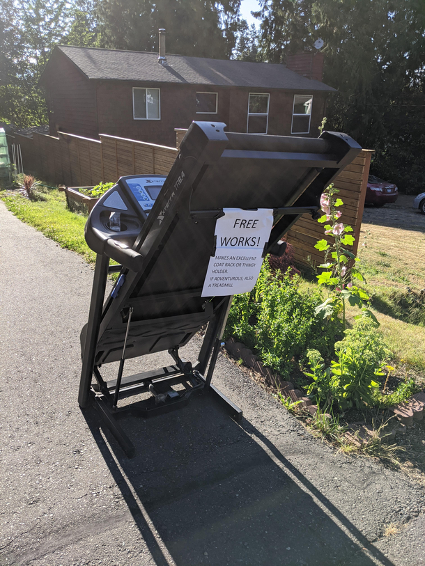 An excellent coat rack or thingy holder If adventurous also a treadmill
