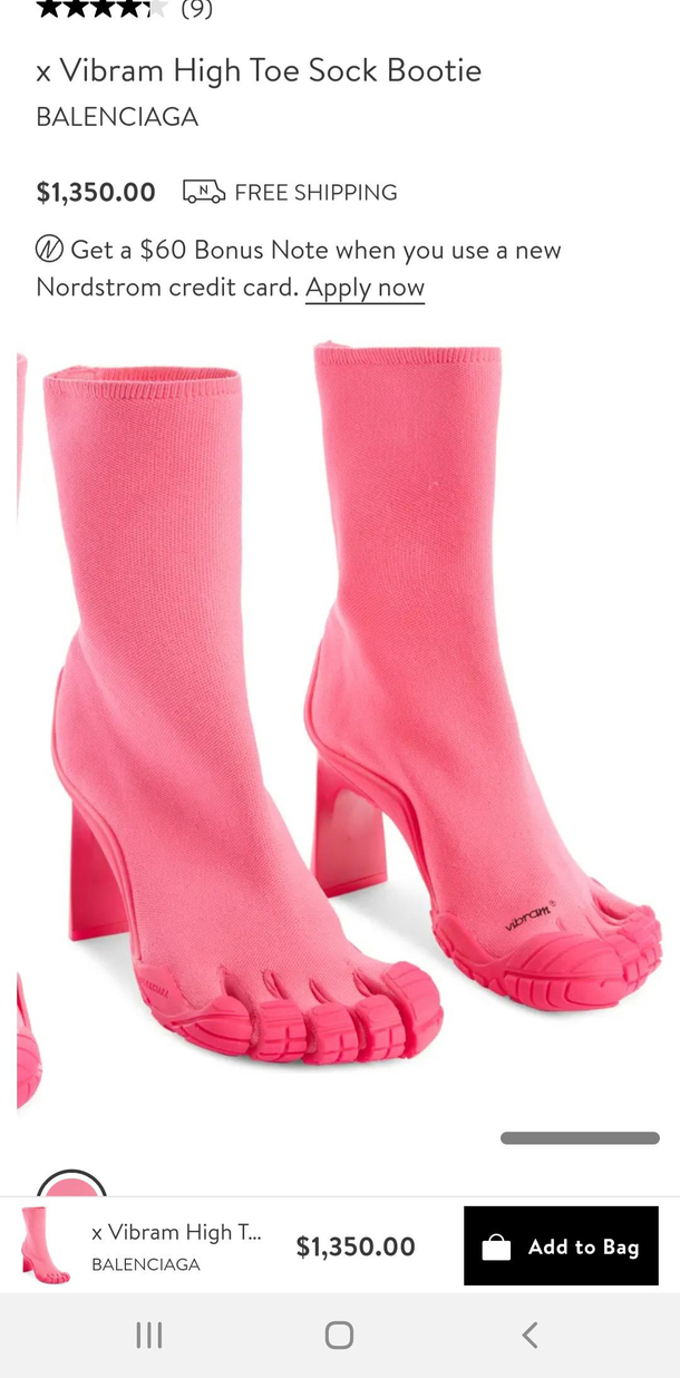An expensive step above Crocs