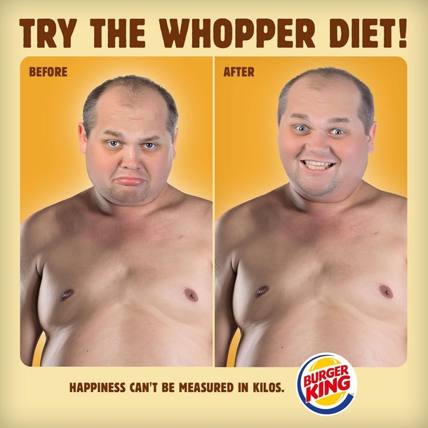 An honest ad for Burger King