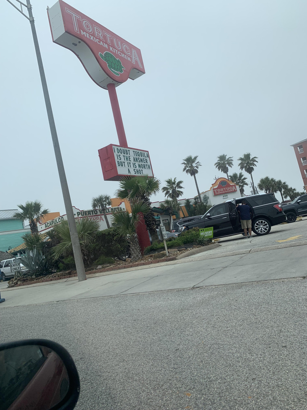 An interesting slogan for a bar