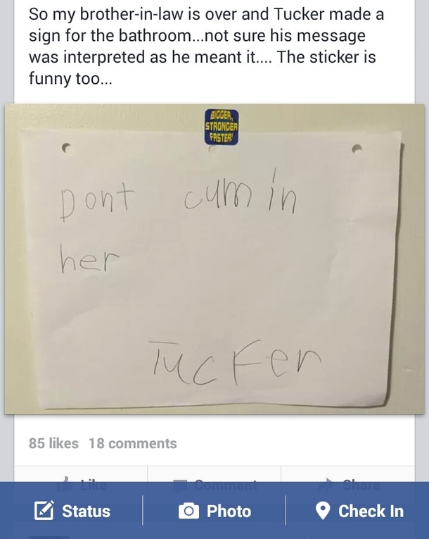 An old teacher of mine posted a sign his kid wrote