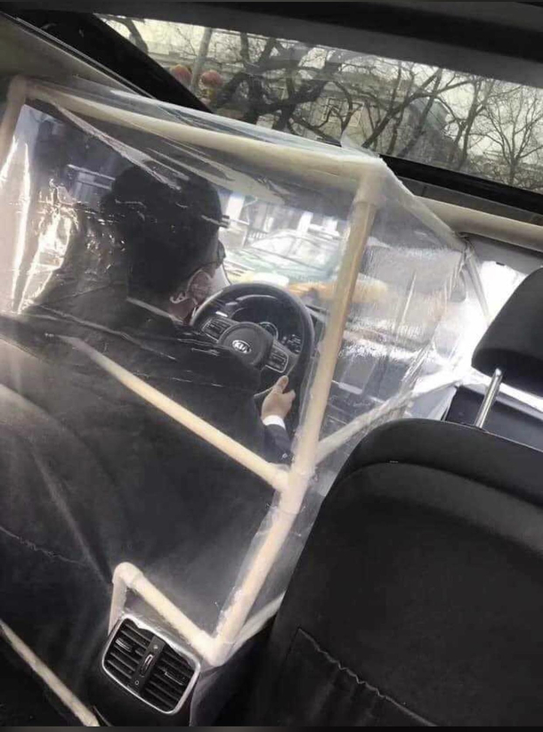 An Uber driver in China