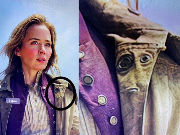 An unexpected face on the lapel of The English