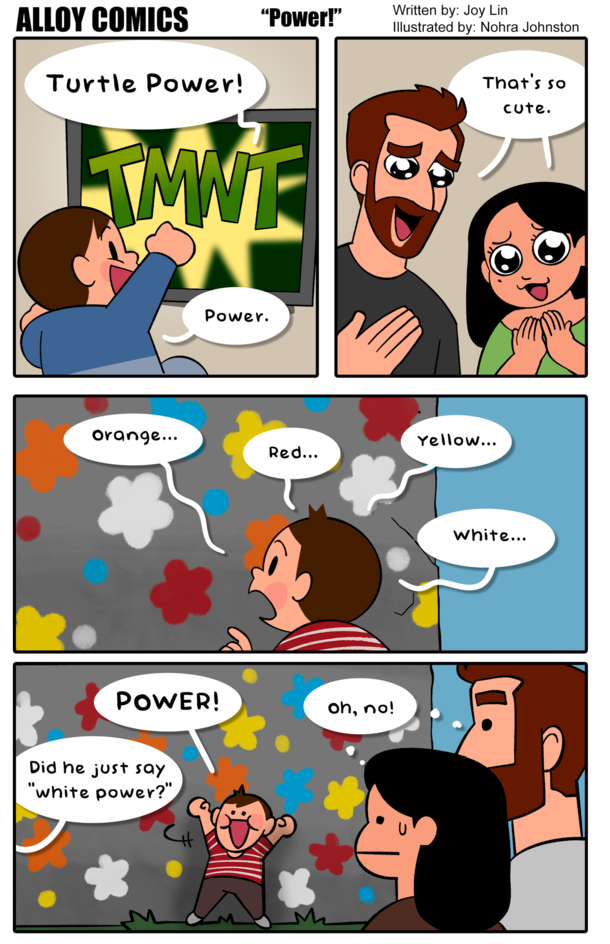 An unfortunate series of words were uttered luckily the only people around were also parents of toddlers who understand that kids sometimes put random words together