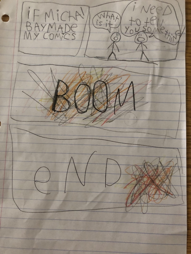 An yo who has Autism writes comics during free time
