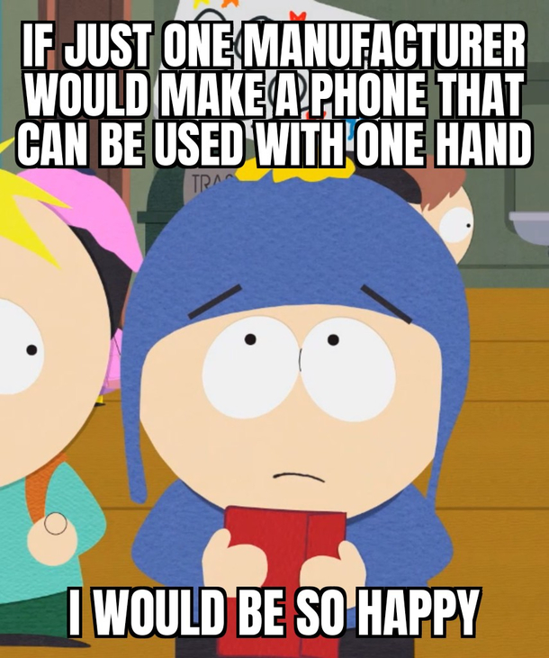 And I even have large hands