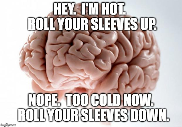 And now Im hot again Guess Ill roll my sleeves up