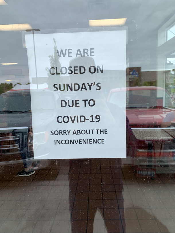 And on the seventh day Covid- rested