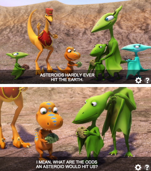 And then things got pretty dark on the dinosaur cartoon my kids watch