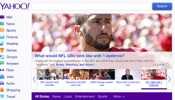 And this is why Yahoo has taken a backseat to Google