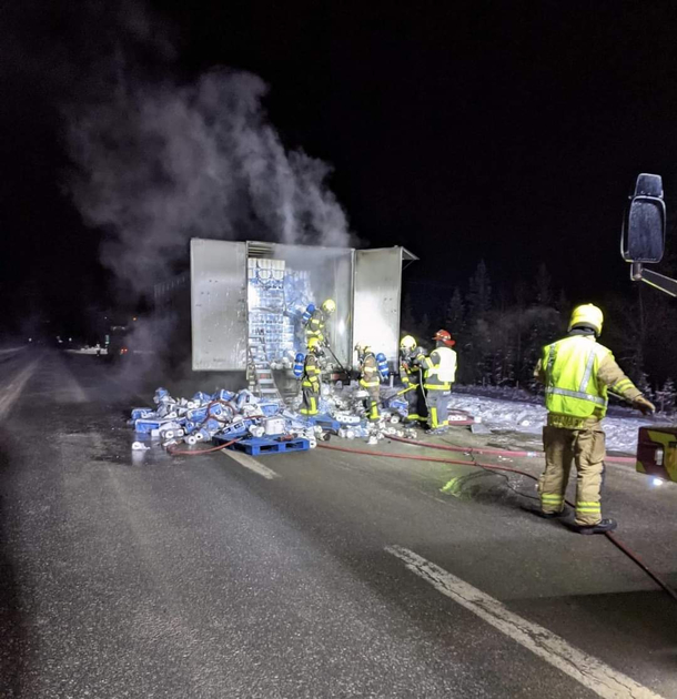 And to wrap up  heres a truck on fire full of Costco Kirkland toilet paper
