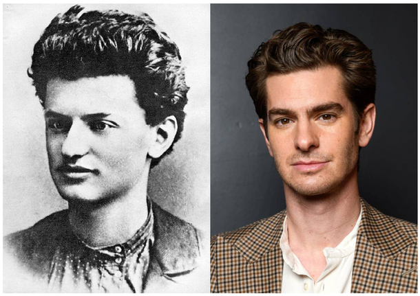 Andrew Garfield looks exactly like Trotsky