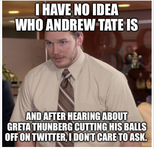 Andy just dont care no more