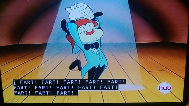 Animaniacs keeping it classy for the hard of hearing