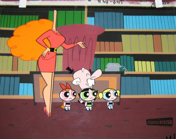 Animation cel from The Powerpuff Girls