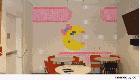 animation made from post-it notes