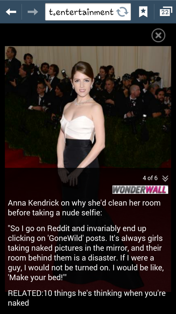 Anna Kendrick on rgone wild