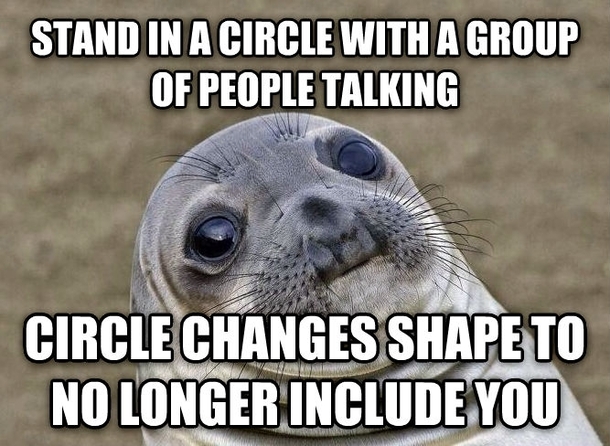 Another classic uncomfortable situation