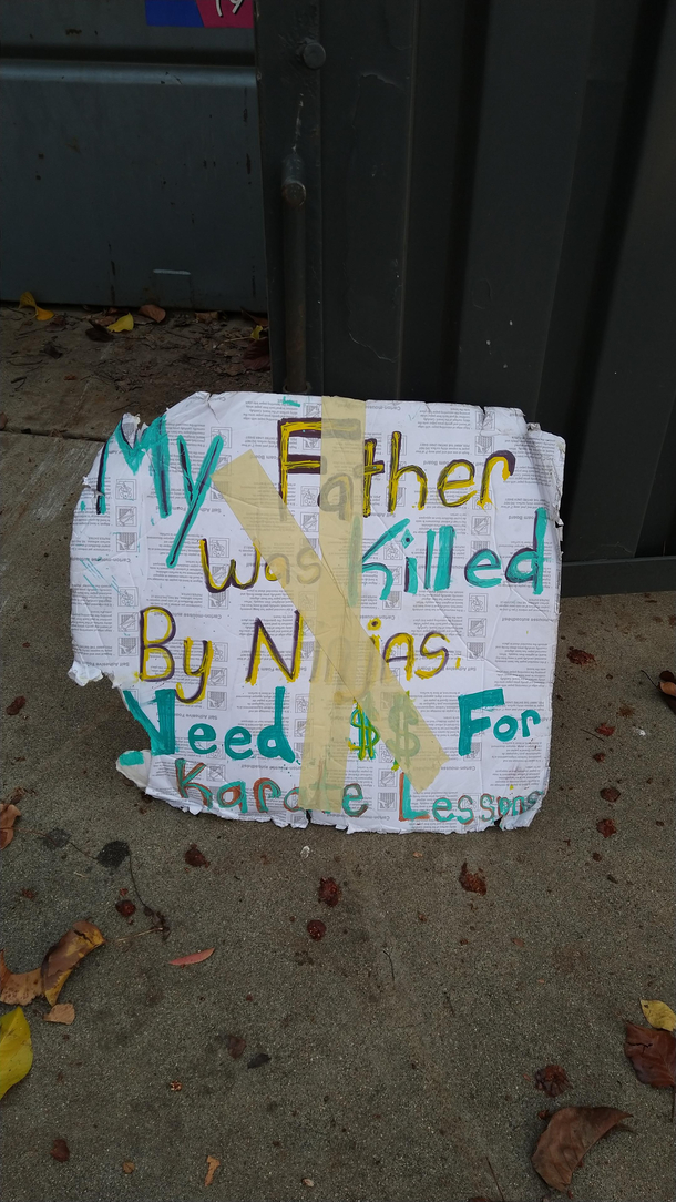 Another crazy sign I found while working